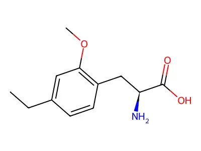 2-Amino-3-(4-ethyl-2-methoxyphenyl)propanoic acid structure