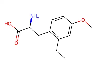 2-Amino-3-(2-ethyl-4-methoxyphenyl)propanoic acid structure