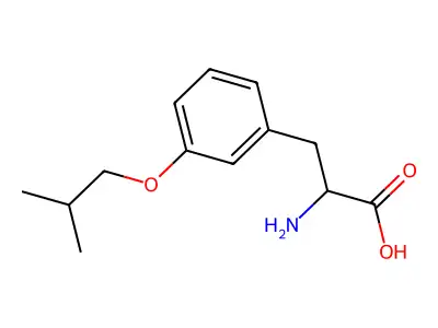 2-amino-3-[3-(2-methylpropoxy)phenyl]propanoic Acid structure