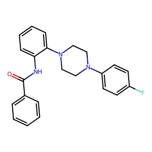 N-{2-[4-(4-Fluoro-phenyl)-piperazin-1-yl]-phenyl}-benzamide structure