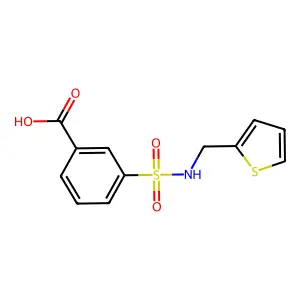 3-[(噻吩-2-基甲基)磺酰胺基]苯甲酸 structure