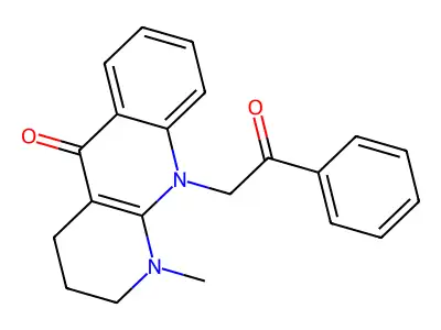 Pyrido(2,3-b)quinolin-5-one, 1,2,3,4,5,10-hexahydro-1-methyl-10-phenacyl- structure