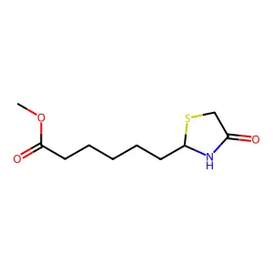 2-Thiazolidinehexanoic acid, 4-oxo-, methyl ester structure