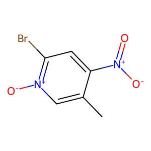 2-Bromo-5-methyl-4-nitropyridin-1-ium-1-olate structure