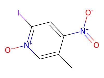 Pyridine, 2-iodo-5-methyl-4-nitro-, 1-oxide structure