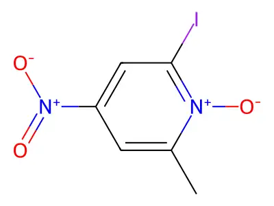 Pyridine, 2-iodo-6-methyl-4-nitro-, 1-oxide structure