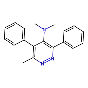 N,N,6-三甲基-3,5-二苯基哒嗪-4-胺 structure