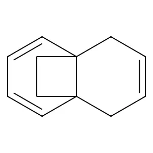 Tricyclo(4.4.2.0(1,6))dodeca-2,4,8-triene structure