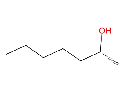 2-Heptanol, (-)- structure
