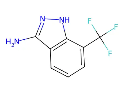 7-(trifluoromethyl)-1H-indazol-3-amine structure