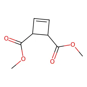 3-Cyclobutene-1,2-dicarboxylic acid, dimethyl ester structure