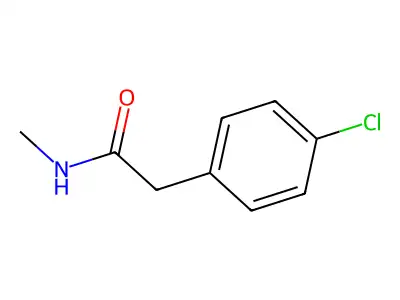 2-(4-chlorophenyl)-N-methylacetamide structure