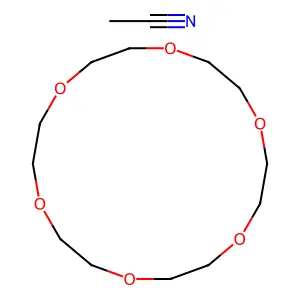 1,4,7,10,13,16-Hexaoxacyclooctadecane, compd. with acetonitrile (1:1) structure