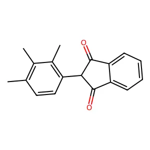 1H-Indene-1,3(2H)-dione, 2-(trimethylphenyl)- structure