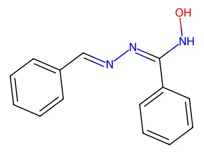 N'-(benzylideneamino)-N-hydroxybenzenecarboximidamide structure