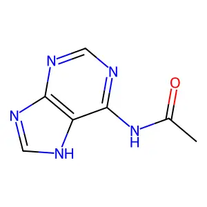 N-(7H-purin-6-yl)acetamide structure