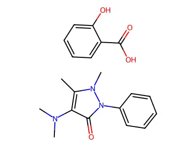 Aminophenazone salicylate structure