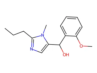 (2-Methoxyphenyl)(1-methyl-2-propyl-1H-imidazol-5-yl)methanol structure