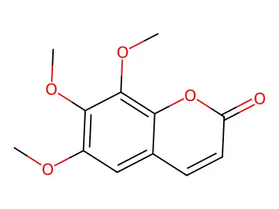 5,6,7-Trimethoxycoumarin structure