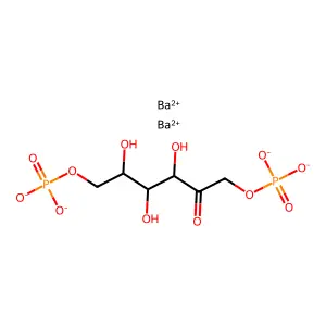 D-Fructose, 1,6-bis(dihydrogen phosphate), barium salt (1:2) structure