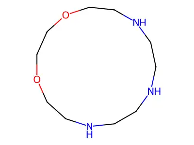1,4-Dioxa-7,10,13-triazacyclopentadecane structure