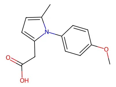 1H-Pyrrole-2-acetic acid, 1-(4-methoxyphenyl)-5-methyl- structure