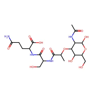 N-acetylmuramyl-serylisoglutamine structure