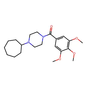 1-Cycloheptyl-4-(3,4,5-trimethoxybenzoyl)piperazine structure