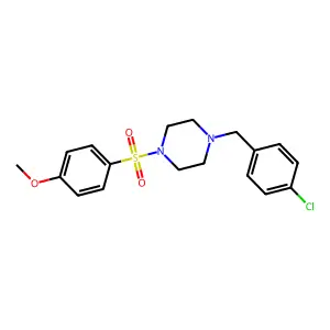 1-(4-Chloro-benzyl)-4-(4-methoxy-benzenesulfonyl)-piperazine structure