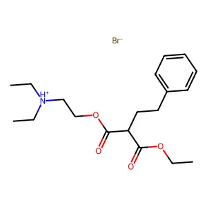 2-(Diethylamino)ethyl ethyl (2-phenylethyl)propanedioate--hydrogen bromide (1/1) structure