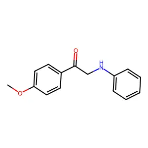 2-Anilino-1-(4-methoxyphenyl)ethanone structure