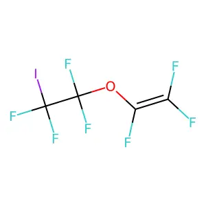 Trifluoro(1,1,2,2-tetrafluoro-2-iodoethoxy)ethylene structure