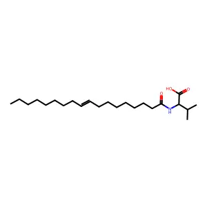 3-Methyl-2-(octadec-9-enoylamino)butanoic acid structure