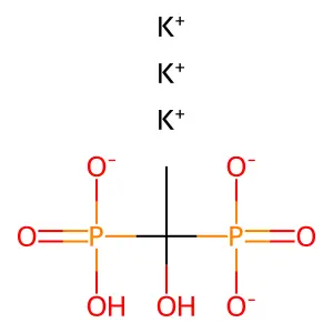 Tripotassium etidronate structure