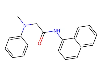 Acetamide, 2-(methylphenylamino)-N-1-naphthalenyl- structure