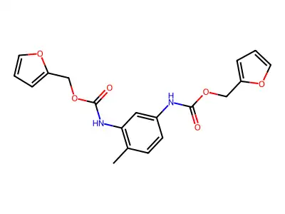 N,N'-Bis(2-furylmethoxycarbonyl)-4-methyl-1,3-phenylenediamine structure