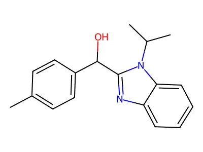 (1-isopropyl-1H-benzimidazol-2-yl)(4-methylphenyl)methanol structure