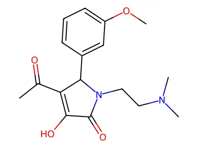 4-Acetyl-1-[2-(dimethylamino)ethyl]-3-hydroxy-5-(3-methoxyphenyl)-1,5-dihydro-2H-pyrrol-2-one structure