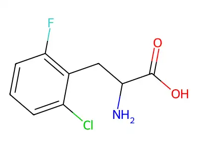 2-Chloro-6-fluoro-DL-phenylalanine structure