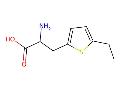 2-amino-3-(5-ethylthiophen-2-yl)propanoic Acid structure