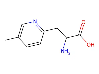 2-amino-3-(5-methylpyridin-2-yl)propanoic Acid structure