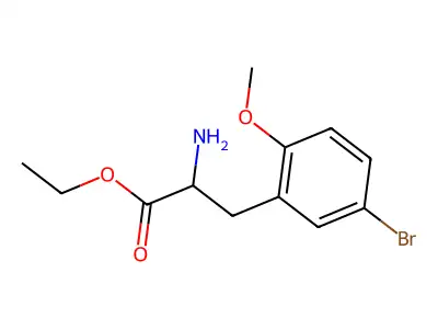 Ethyl 2-amino-3-(5-bromo-2-methoxyphenyl)propanoate structure