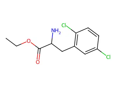Ethyl 2-amino-3-(2,5-dichlorophenyl)propanoate structure