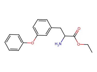 Ethyl 2-amino-3-(3-phenoxyphenyl)propanoate structure