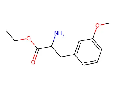 Ethyl 2-amino-3-(3-methoxyphenyl)propanoate structure