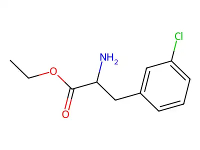 Ethyl 2-amino-3-(3-chlorophenyl)propanoate structure