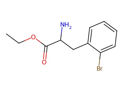 Ethyl 2-amino-3-(2-bromophenyl)propanoate structure