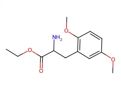 Ethyl 2-amino-3-(2,5-dimethoxyphenyl)propanoate structure