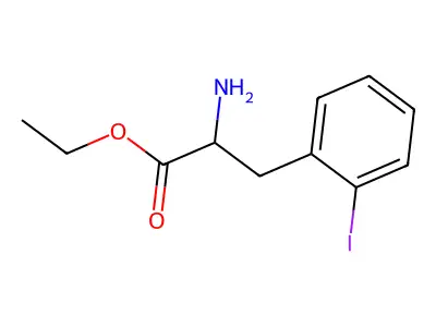 Ethyl 2-amino-3-(2-iodophenyl)propanoate structure