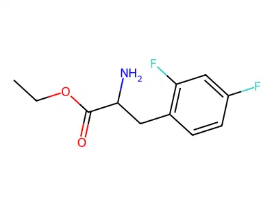 Ethyl 2-amino-3-(2,4-difluorophenyl)propanoate structure